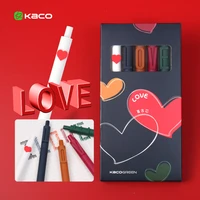 youpin kaco alpha gel ink pen love 0 5mm refill smooth ink writing durable signing pen 5 colors for school office for gift