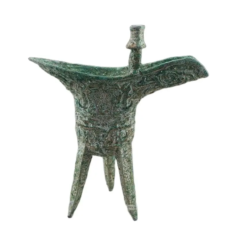 

China's Ancient Bronze Ware King Cup Large Tripod Cup