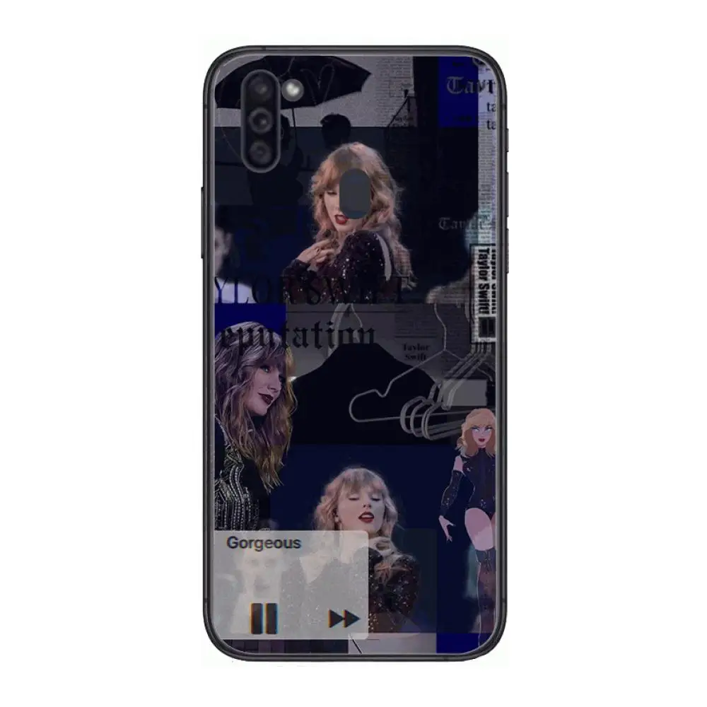 

Star singer taylor Mobile Phone Case Hull For Samsung Galaxy M 10 20 21 31 30 60S 31S Black Shell Art Cell Cover TPU