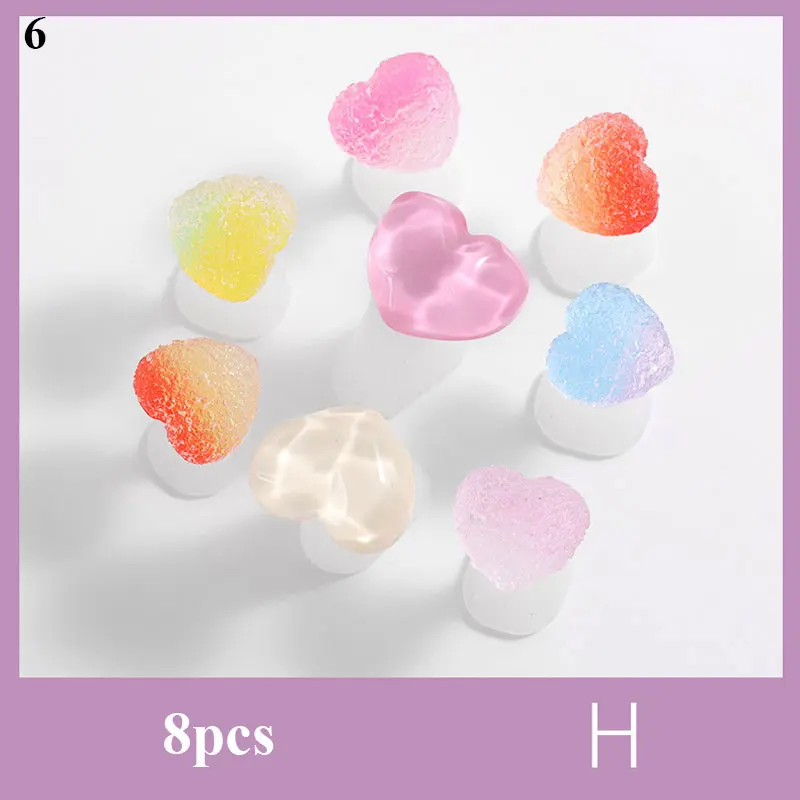 

8pcs/bag Soft Silicone Toe Separator Comfortable Manicure Pedicure Care Pedicure Tool Flower Pearl Diamond Thumb Protector