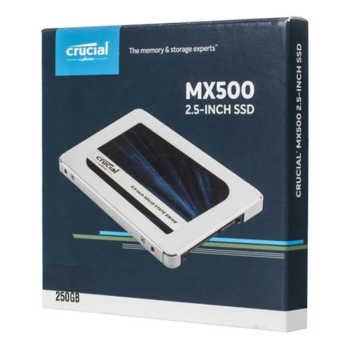 Твердотельный накопитель Crucial MX500 CT250MX500SSD1 SSD 2.5&quot 250Gb SATA III чтение: 560 Мб/сек запись: