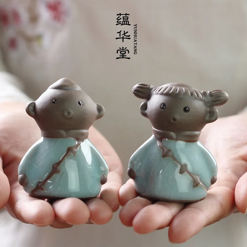 Украшение для чайного питомца подарок на день рождения подруги керамический