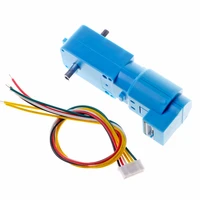 cheapest tt motor with hall encoder 6v 300rpm tt engine with motor cables for arduino diy 2wd4wd smart robot car stem toy parts