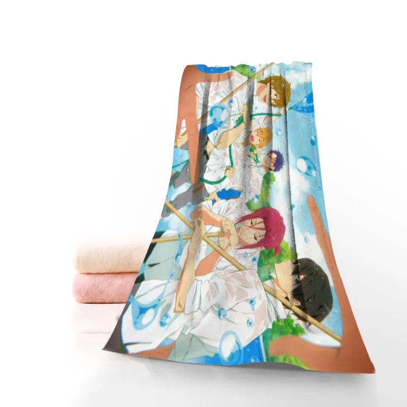 Бесплатное полотенце для плавания IWatobi Хлопковое с принтом лица из микрофибры