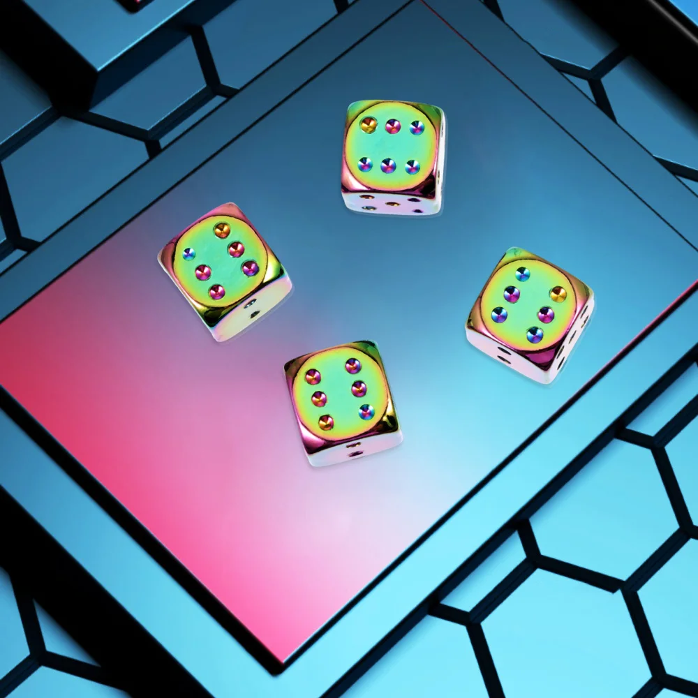 

8 Pcs Dice Shaped Tire Cap Creative Tire Caps Alloy Tire Accessory