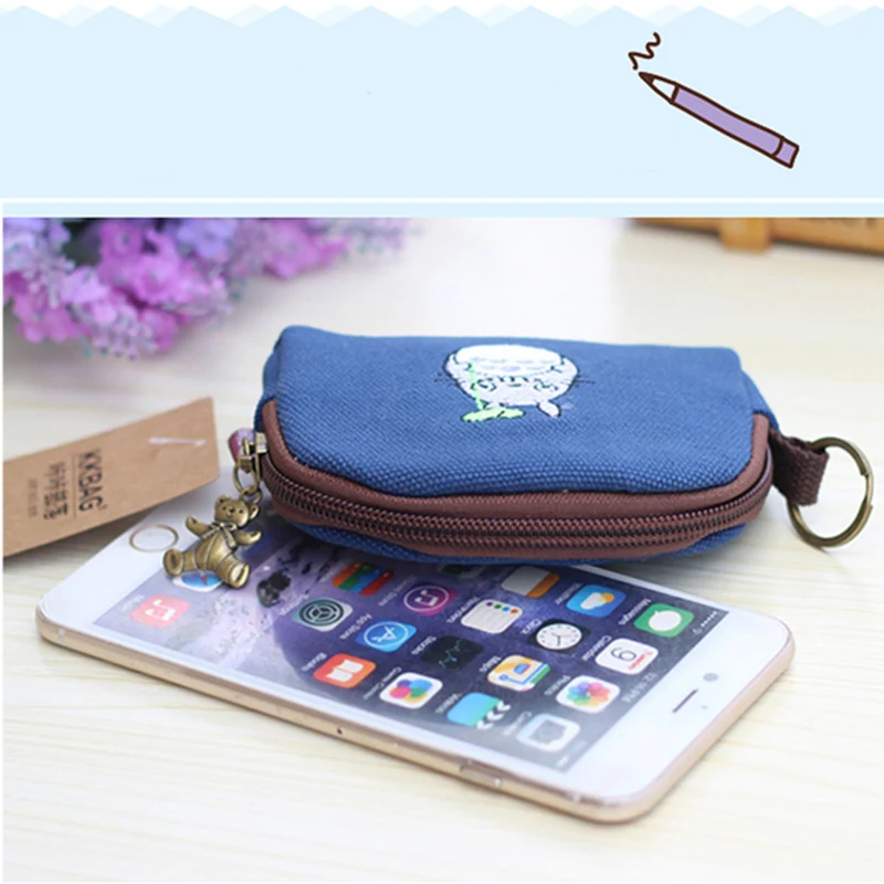 Досуг простой кошелек для монет Мини холщовый Портативный мешок на молнии | Багаж