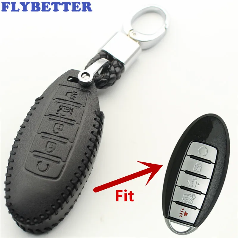 Кожаный чехол для ключей FLYBETTER Nissan Rouge/Maxima/Altima/Sentra/Murano L562 | Автомобили и мотоциклы