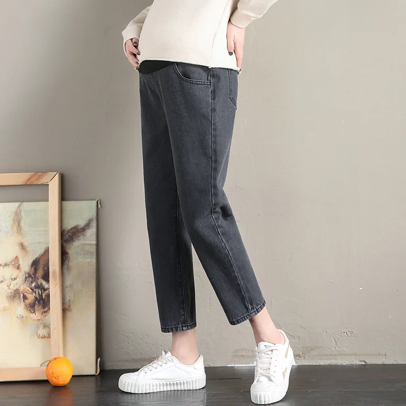 

Boyfriend Style Denim Jeans Maternity Pants For Pregnant Women Clothes Loose Casual Straight Jeans Pregnancy Trousers Maternity