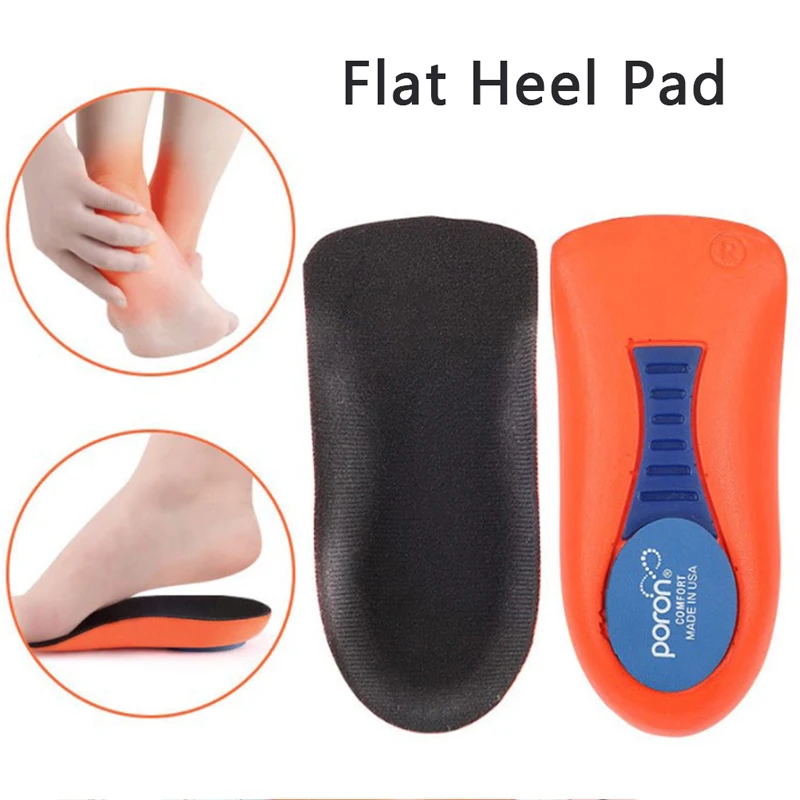 

1Pair Flat Heel Pad Orthotic Insoles Orthopedic Flat Feet Heel Pain Arch Support For Man Woman Business Shoe Insoles Sole Insert