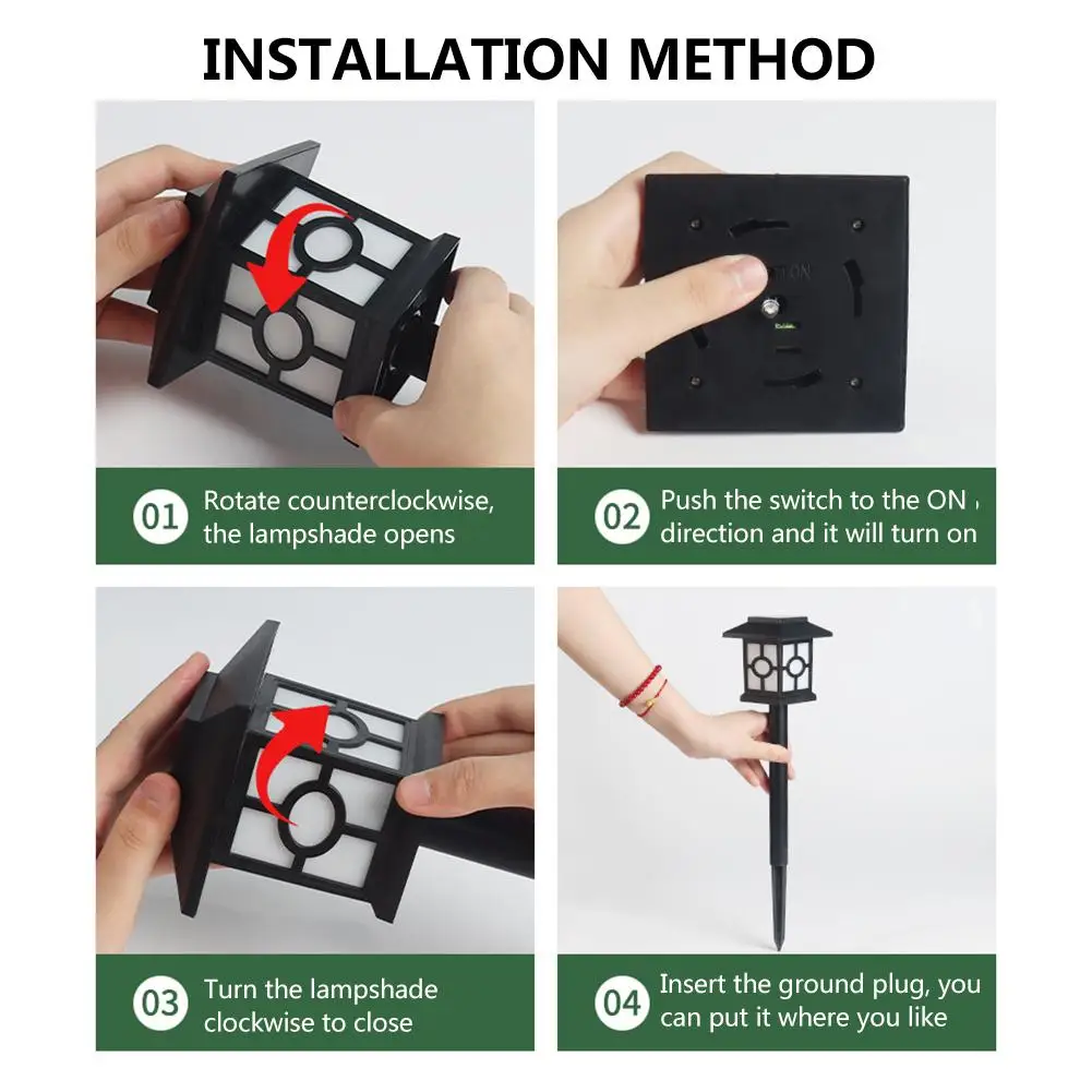 Наружный Солнечный садовый светильник s лужайка лампа водонепроницаемый