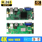 Сетевой видеорегистратор CCTV, 9 каналов, 10 каналов, 4K, NVR, H.265, 5 Мп, 8 Мп, HDMI выход, поддержка мобильного облачного приложения