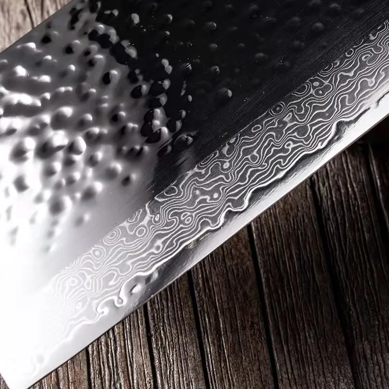 Поварской нож Nakiri из дамасской стали китайские умные ножи острый кухонный для