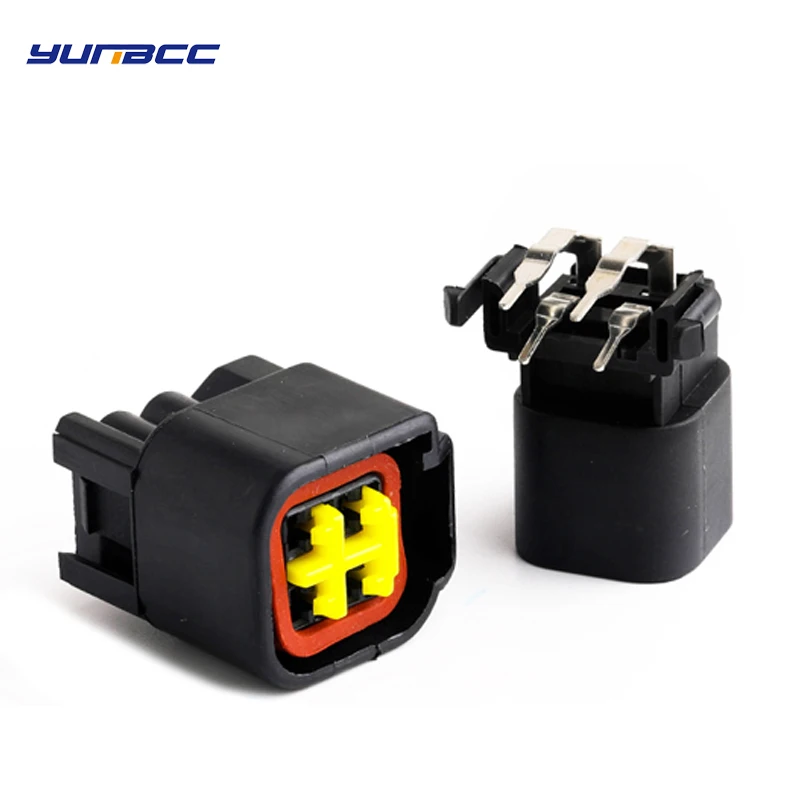 

2Sets 4Pin Way Automotive Wire Connector Socket PCB Male or Female Electrical Plug For Furukawa FWY-C-4F-B 12444-5504-2