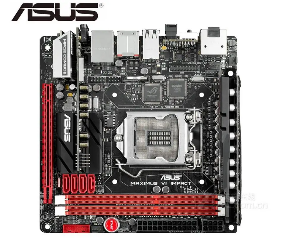 Verkauf Mainboard Asus Maximus VI Auswirkungen VERWENDET Desktop Motherboard LGA 1150 DDR3 SATA3 USB 3,0