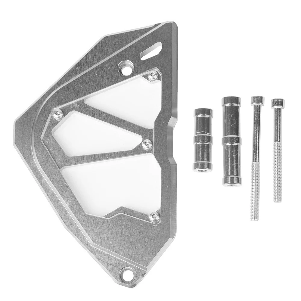 Silver Для 2013- Kawasaki Ninja 250/250R/300 CNC алюминиевая передняя Звездочка цепь Защитная крышка Ninja250-R Ninja250R Ninja300 - Цвет: Silver