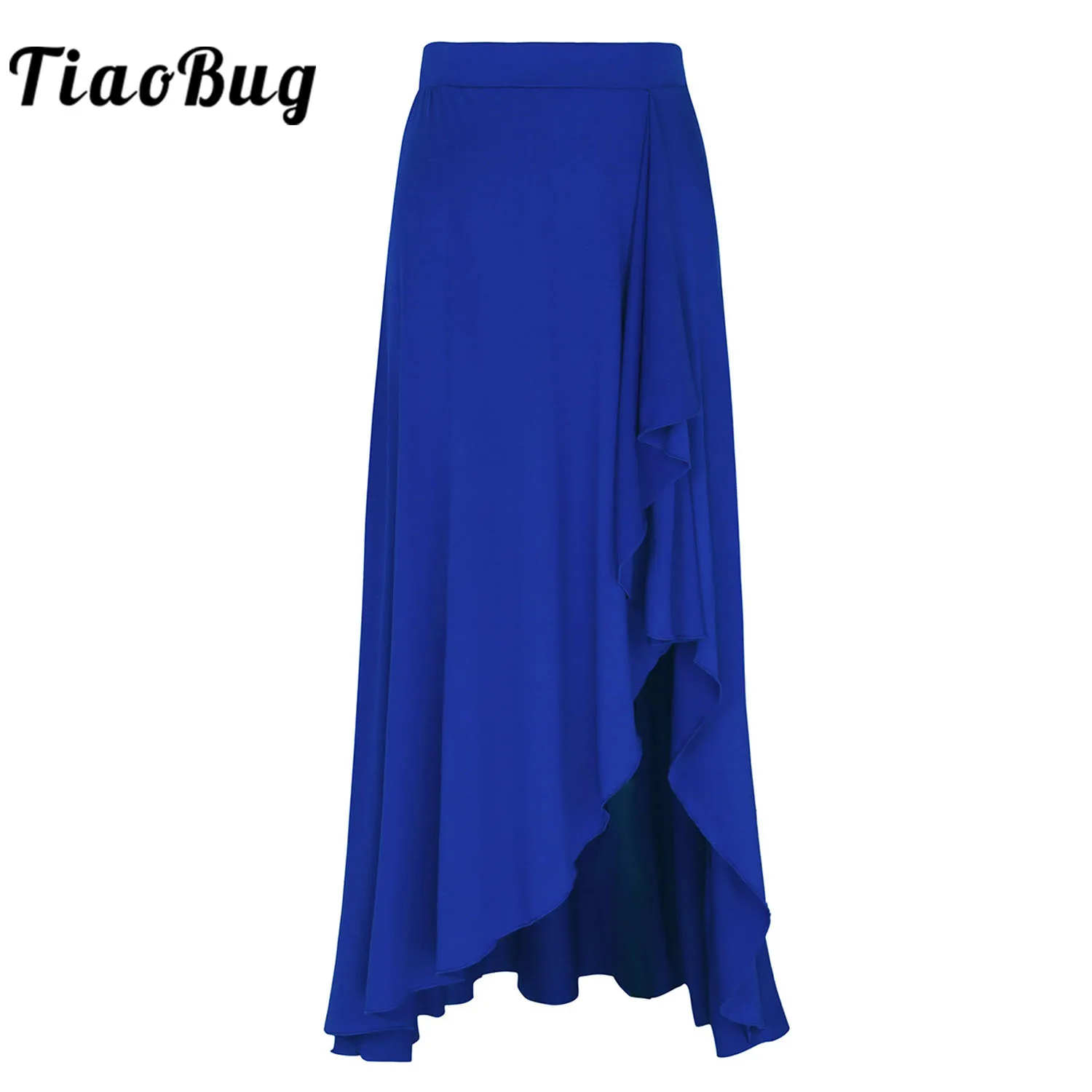 

Women Ballet Dance Long Skirt Irregular A Line Asymmetric Flamenco Latin Dance Tango Costume Belly Dance Skirt Dancewear