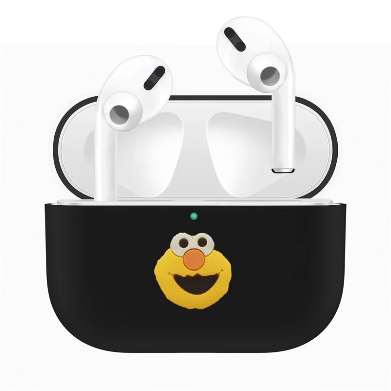 Black 14 Для Apple AirPods Pro Чехол для замены ТПУ милый защитный чехол для AirPods 3 беспроводной Bluetooth наушники протектор рукав - Color: Black 14
