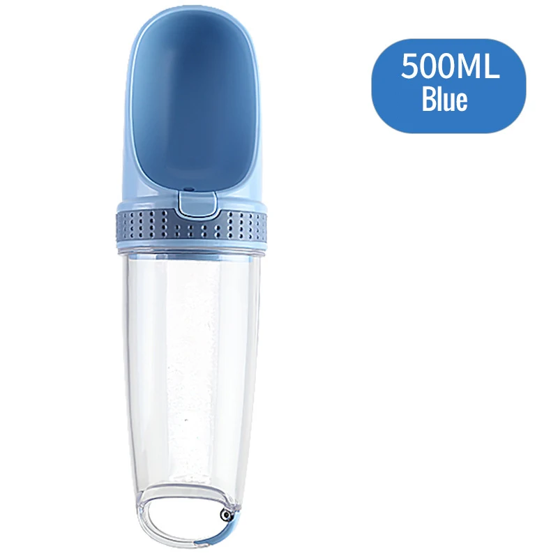 500 мл портативная пластиковая бутылка для воды собак Путешествия кошка кормления