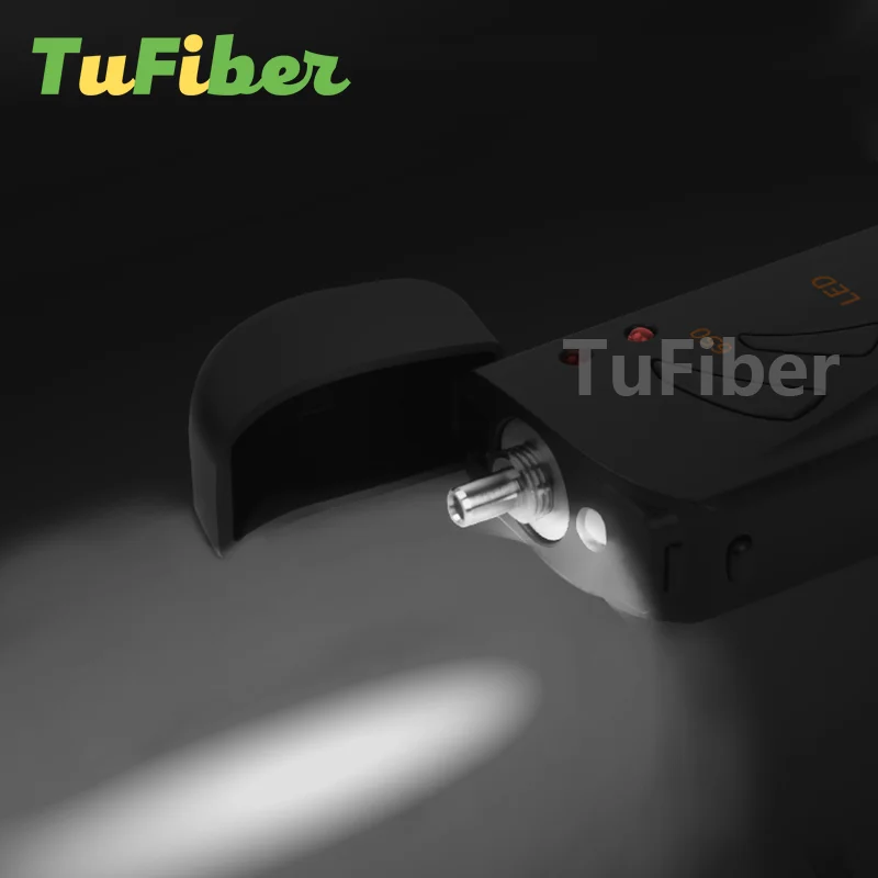 Free Shipping Optical Fiber 15Km 30MW Red Laser Pen Fiber Fault Locator FTTH Fiber Optic Test USB charge LED Lighting Pen VFL