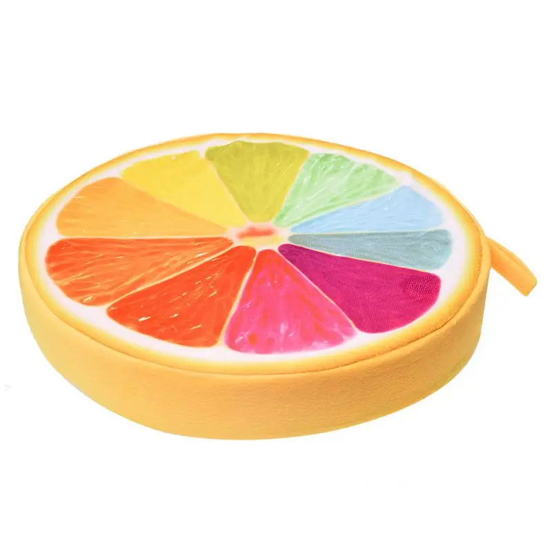 Home Decor Fruit Round Sponge Seat Floor Cushion Indoor/Outdoor Chairpad Colorful Orange | Дом и сад