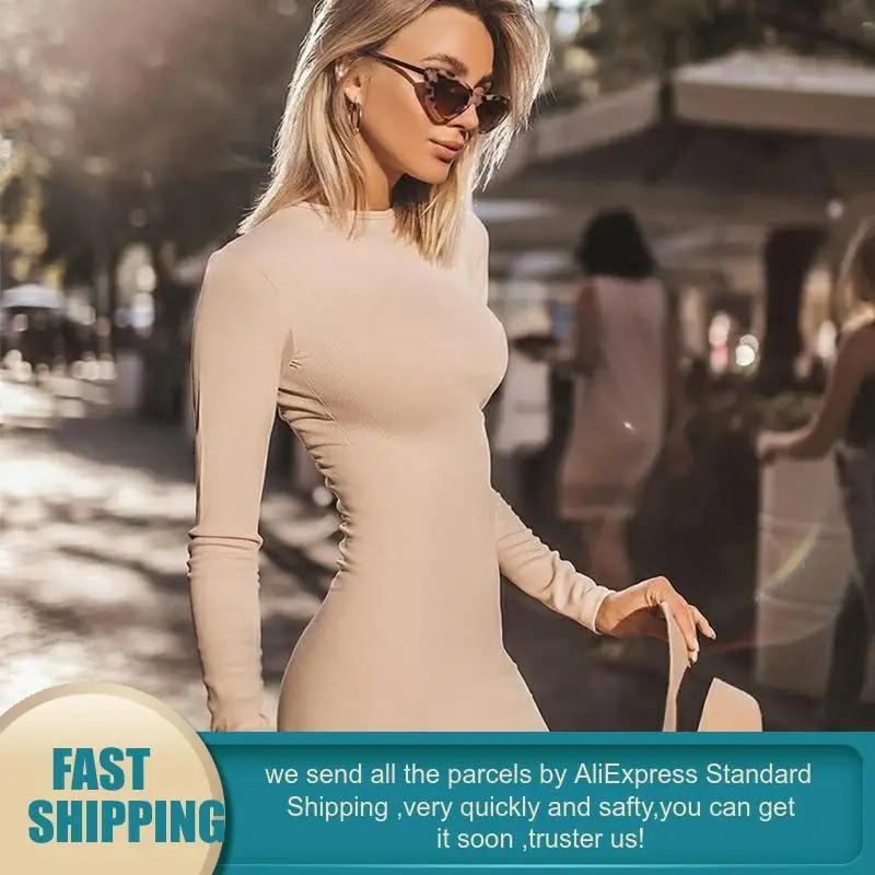 Elegant Split Midi Dress Women Dresses Woman Party Night Vestidos Winter Spring Long Sleeve Sashes Bodycon Wrap | Женская одежда