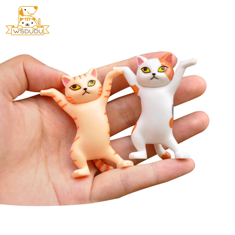Танцевальный Кот фигурки игрушки милый мини котенок Мультяшные животные модель