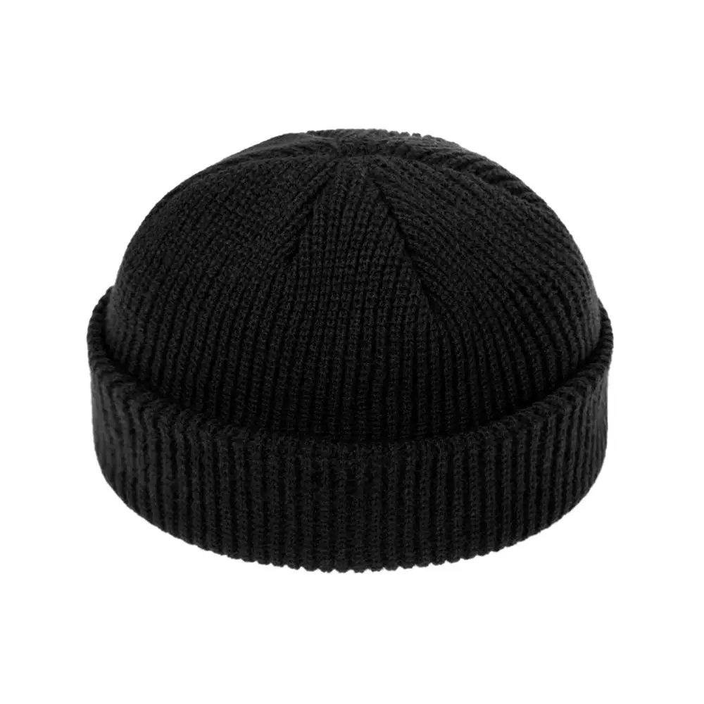 Женская зимняя теплая шапка бини повседневная короткая в стиле хип хоп для