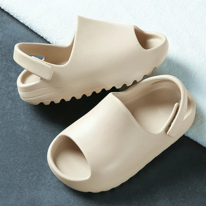 

Baby Toddler Kids Adults Slip-On Sandals Boys Girls Foam Beach Summer Slides Bone Resin Children Lightweight Water Shoes