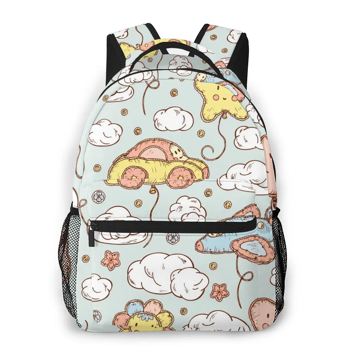 Школьные ранцы для мальчиков-подростков сумка книг с воздушными шарами облаками