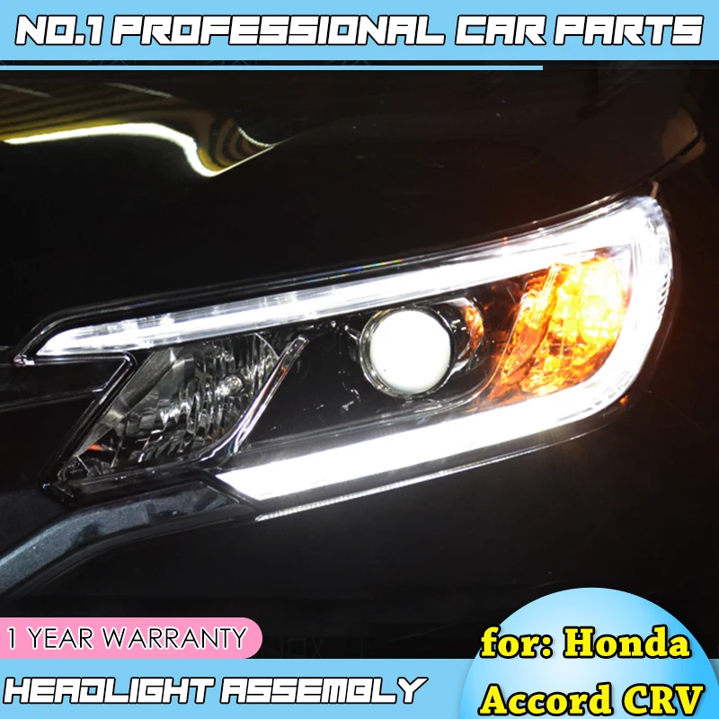 car accessories For Honda CRV headlights 2015 2017 head lamp LED DRL front light Bi-Xenon Lens xenon HID | Автомобили и мотоциклы