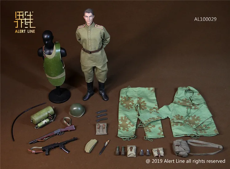 Сигнальная линия 1/6 AL100029 времен Второй мировой войны советский штурмовой инженер