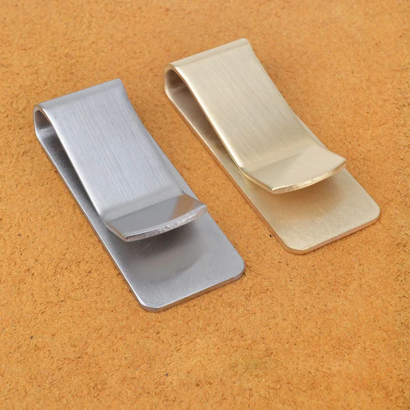 

Handmade Stainless Steel Brass paperclips metal Clips Journal Paper binder clips Folder School Office Supply desk organizer