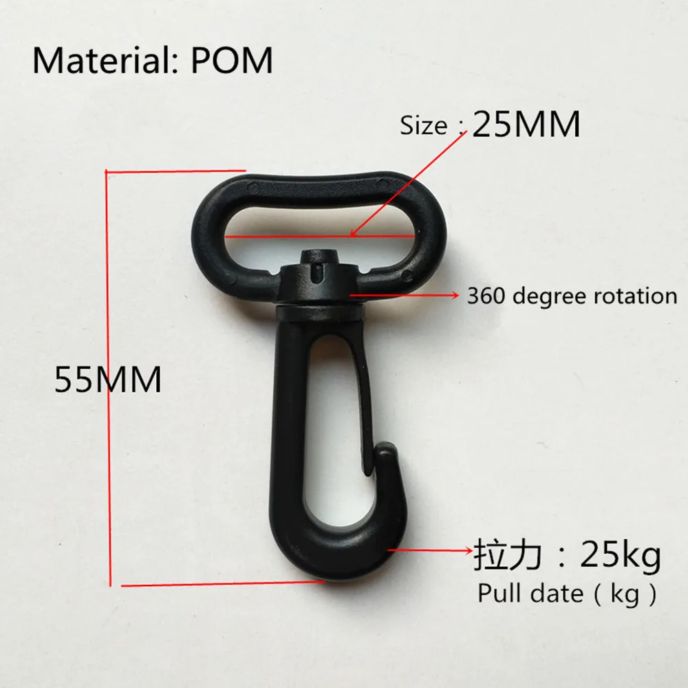 5 шт. пластиковые разноцветные застежки-карабины 25 мм | Дом и сад