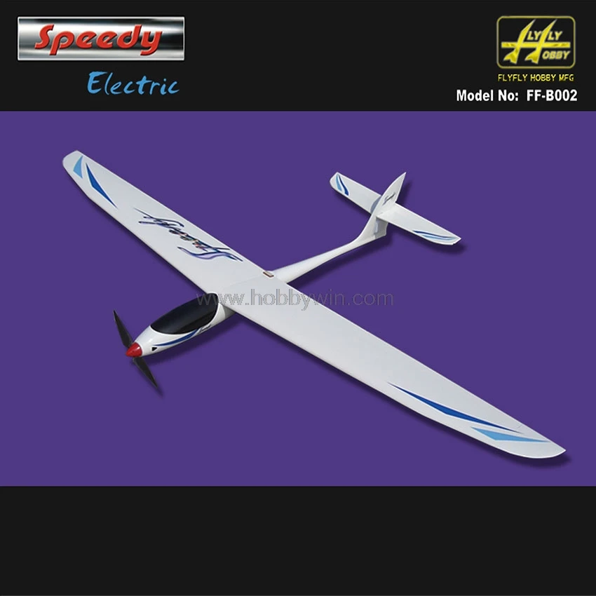 Speedy Electric Glider 1600mm 62.99in wingspan ARF with Motor Propeller Spinner Esc Servo RC Fiberglass Sailplane | Игрушки и хобби