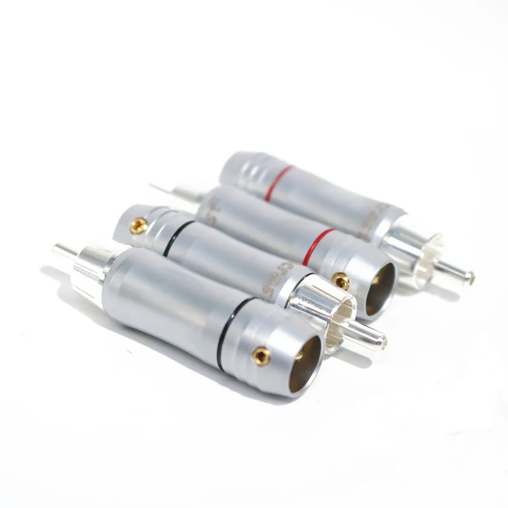 

yivosound Silver plated RCA connector Mayitr Durable RCA jack Connector Screws Soldering Locking Audio Video