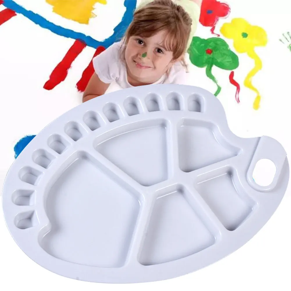 

Mixing Oval Palette Tray 17 Wells Watercolor Painting Drawing Plastic Oil Art