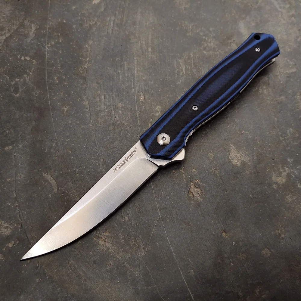 Складной нож бренда JohnnyJamie с лезвием D2 рукоятка G10 уличный для выживания военный