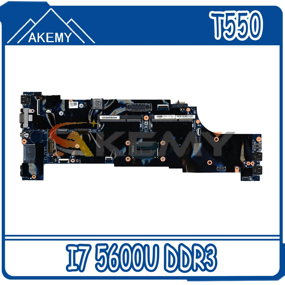 

Akemy для 48.4AO12.011 относится к Lenovo Thinkpad T550 W550S Материнская плата ноутбука процессор I7 5600U DDR3 100% тесты работы