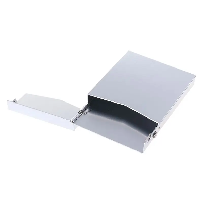 Карманный чехол для визиток удостоверения личности Металлический футляр