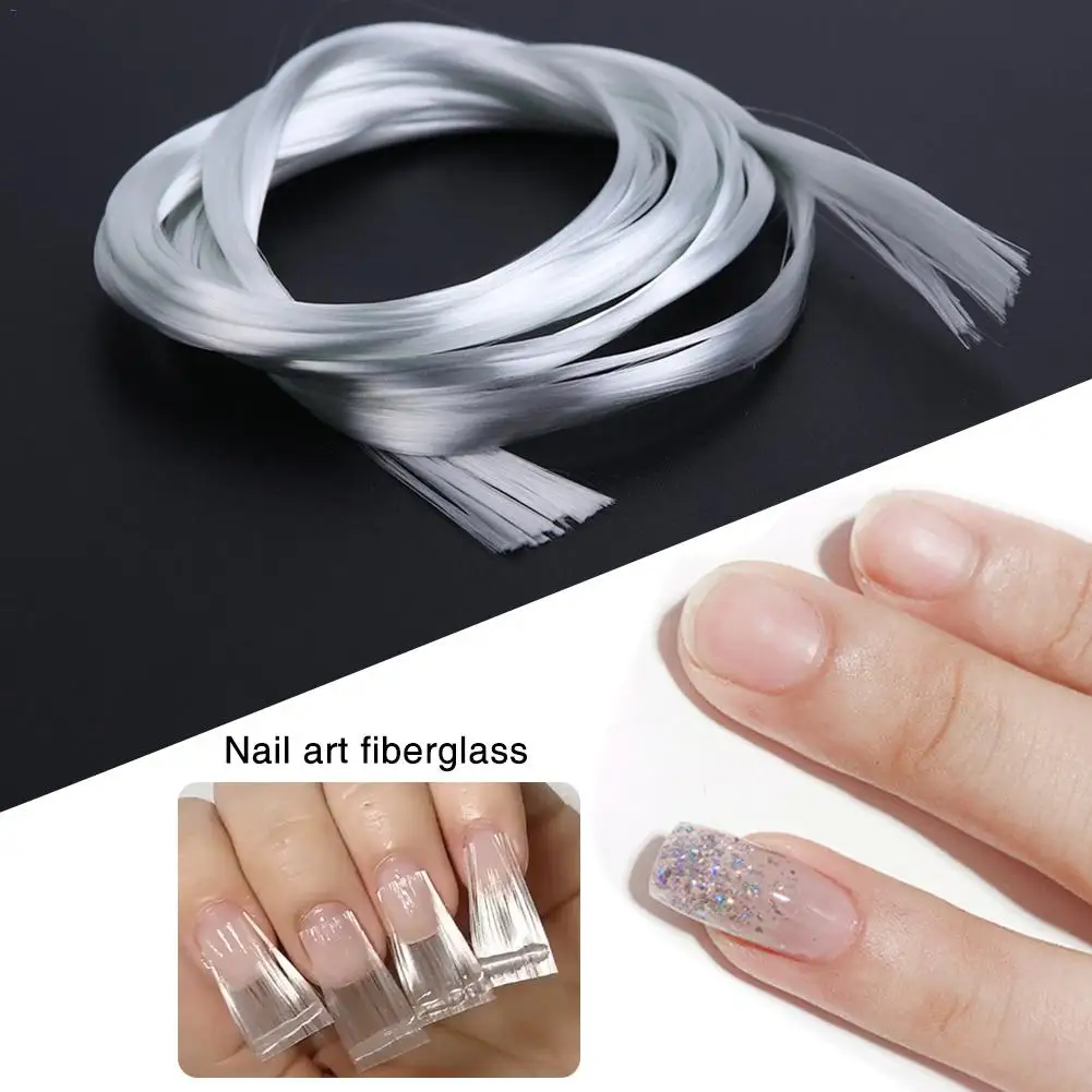1 м/1 5 м/2 м дизайн ногтей стекловолокно для УФ геля DIY аксессуары белый акриловый