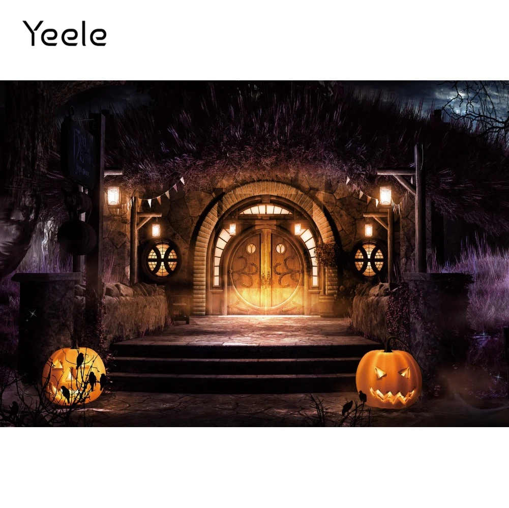 

Фон Yeele для Хэллоуина, фотосессия, тыква, фонарь, гранж, дом, детский портрет, фотографический фон для студийной фотосъемки