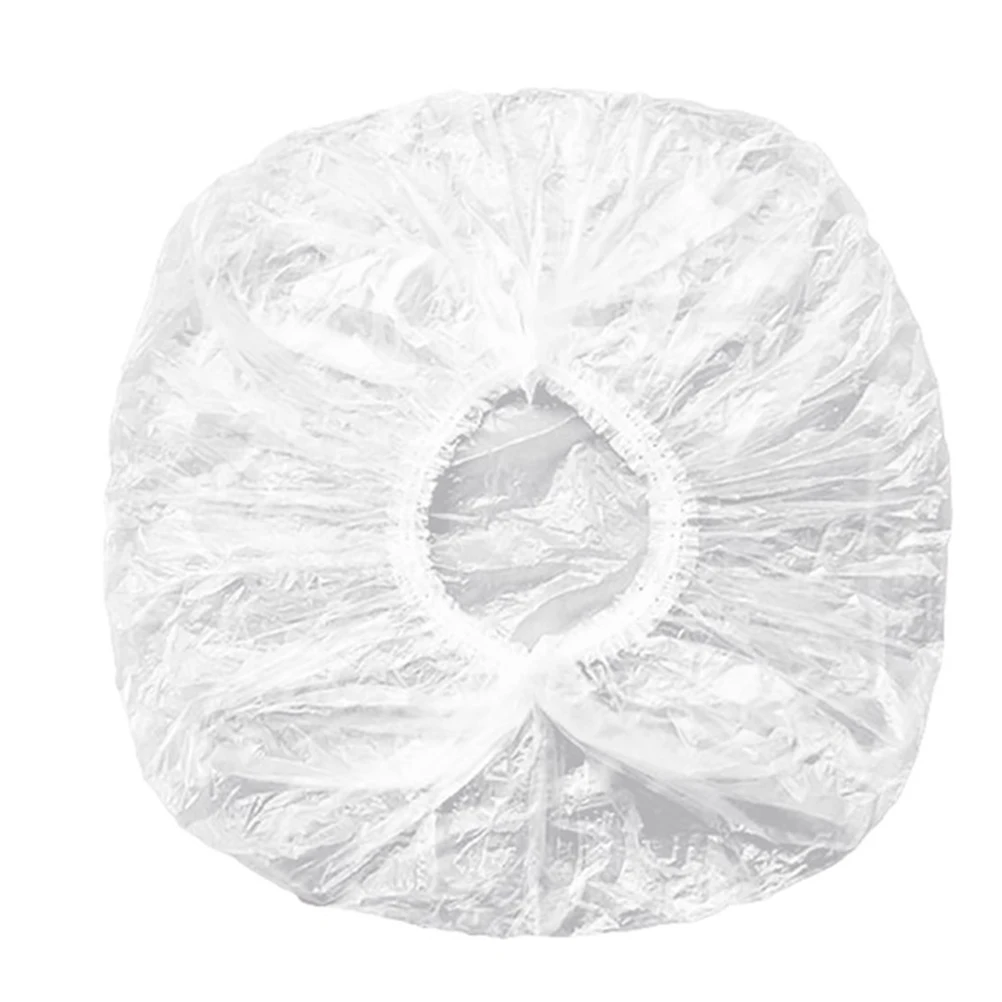 Одноразовые шапочки для душа 100 шт./лот прозрачная шапка спа салона