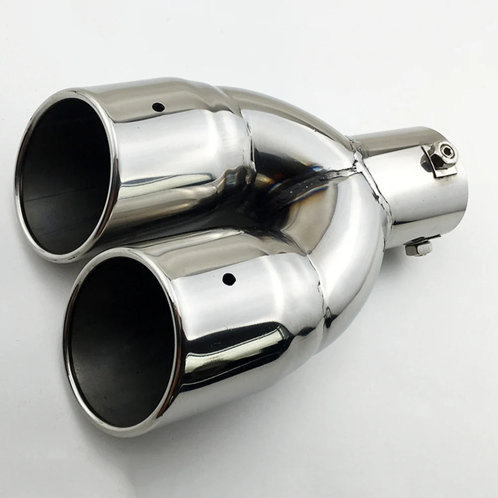 Универсальные аксессуары автомобильный глушитель выхлопной трубы с двойным