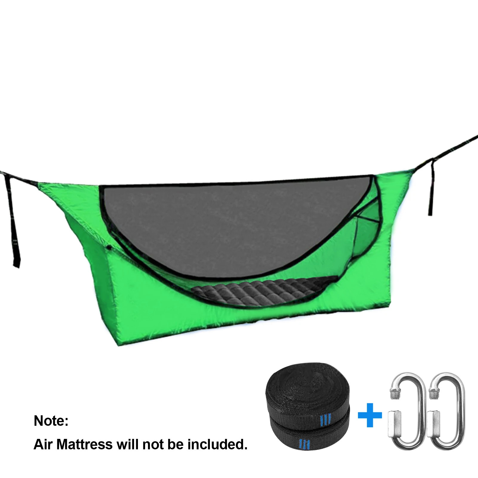 

2021 Single Camping Hammock with Mosquito Net Lightweight Portable Cot Bed Hanging Bed Hunting Sleeping Swing for Home Camping