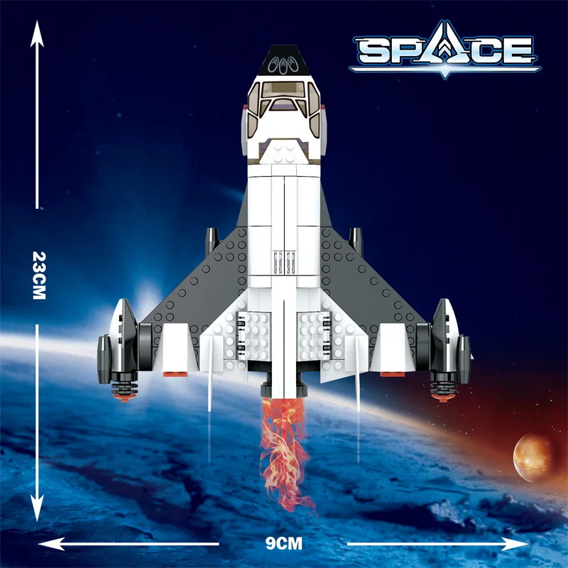 

Mars Exploration Space Shuttle Assembled Puzzle Building Blocks Small Particle Building Blocks DIY Space Exploration Model Toys