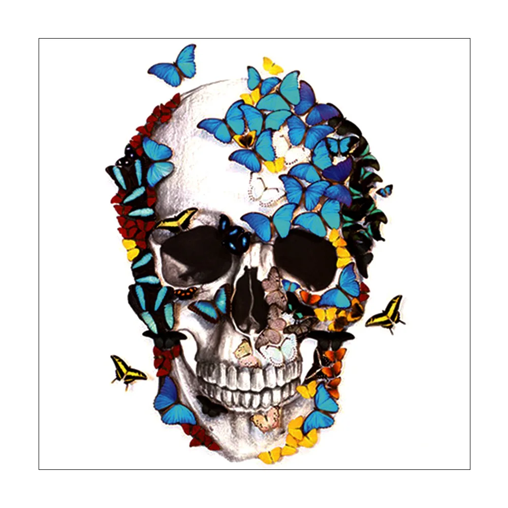 Череп Бабочка Алмазная Живопись Круглый полный Dril Хэллоуин Новый DIY игрушка