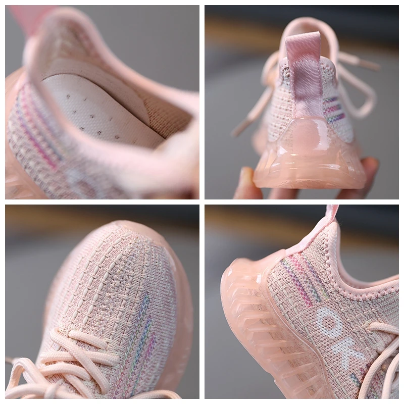 

Children Knit Shoes Casual Sneakers Spring Autumn Kids Sport Shoes Breathable Mesh Girls Sneakers Baby Boy Toddler Running Shoes