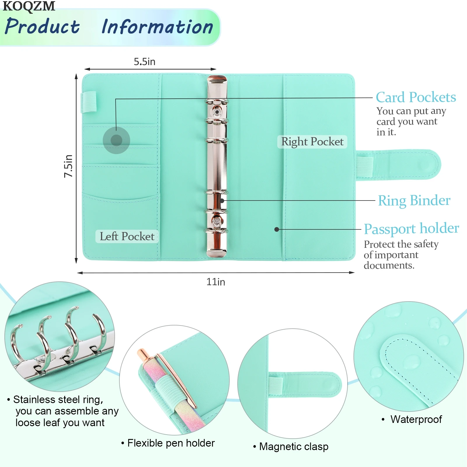 

Переплёт для банкнот A6 из искусственной кожи, 36 шт.