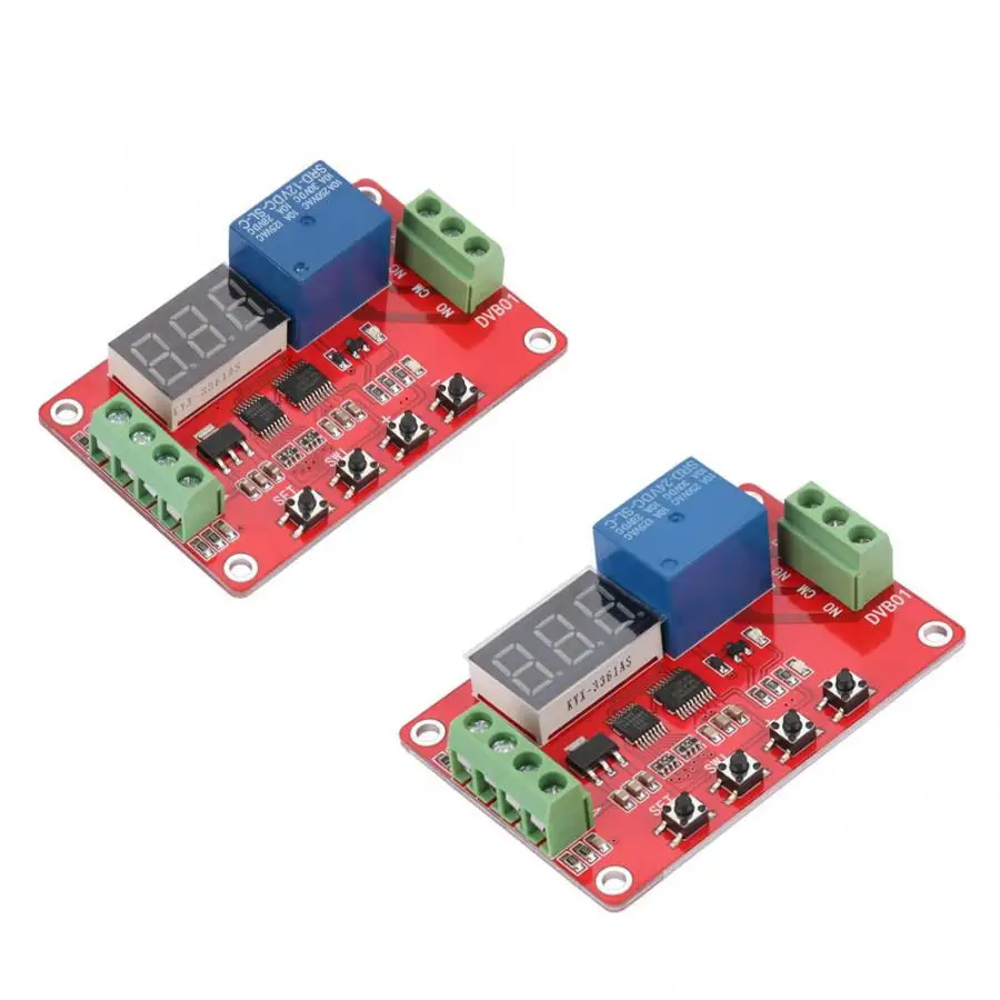DC 12V/24V Красный DVB01 цифровой окно напряжение компаратор/измерение напряжения