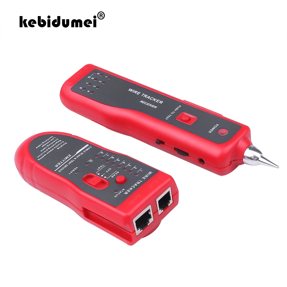 Тестер сетевого кабеля kebidumei детектор RJ11 RJ45 Cat5 Cat6 прибор для обнаружения